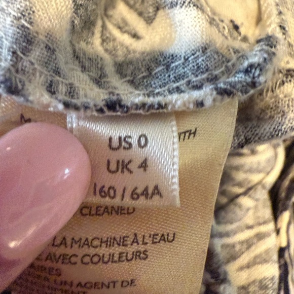 Anthropologie Black and White Graphic Joggers with High Waist - Picture 9 of 10